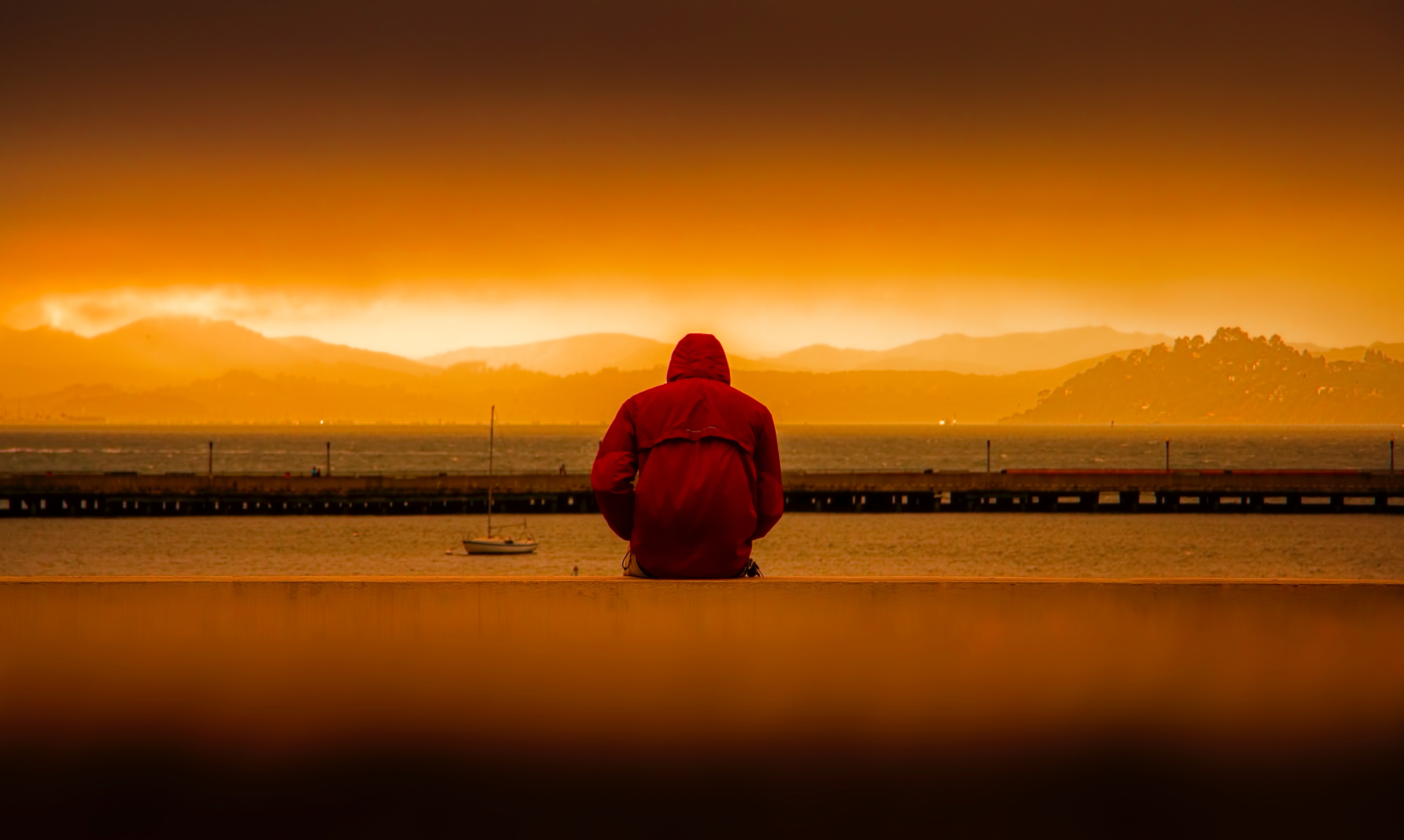 depression ensam solnedgång